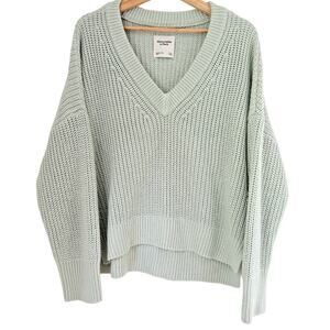Mint Green V-Neck Sweater